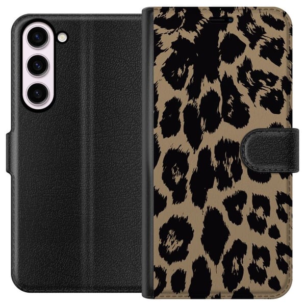 Kompatibel Tegnebogsetui til Samsung Galaxy S23+ Leopard Kompatibel Tegnebogsetui til Samsung Galaxy S23+ Leopard