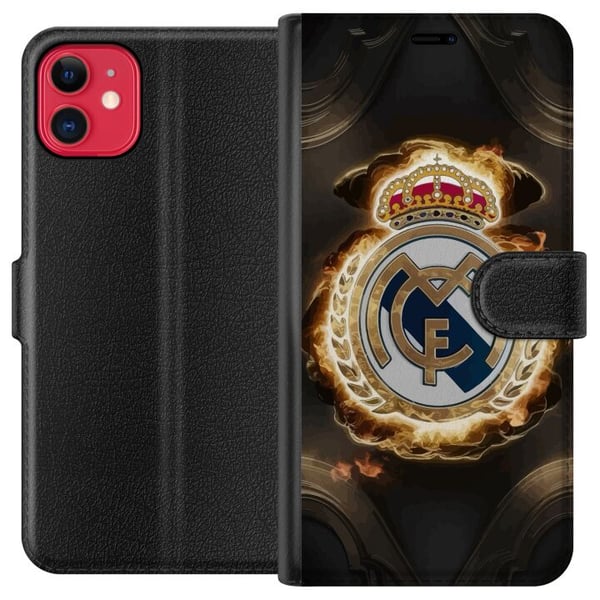 Kompatibelt Plånboksfodral till Apple iPhone 11 Real Madrid Kompatibelt Plånboksfodral till Apple iPhone 11 Real Madrid