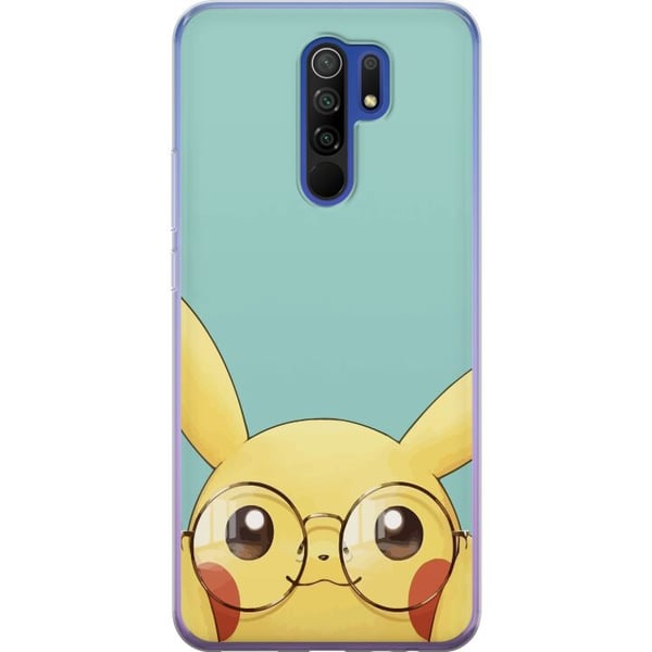 Kompatibel Mobilcover til Xiaomi Redmi 9 Pikachu briller