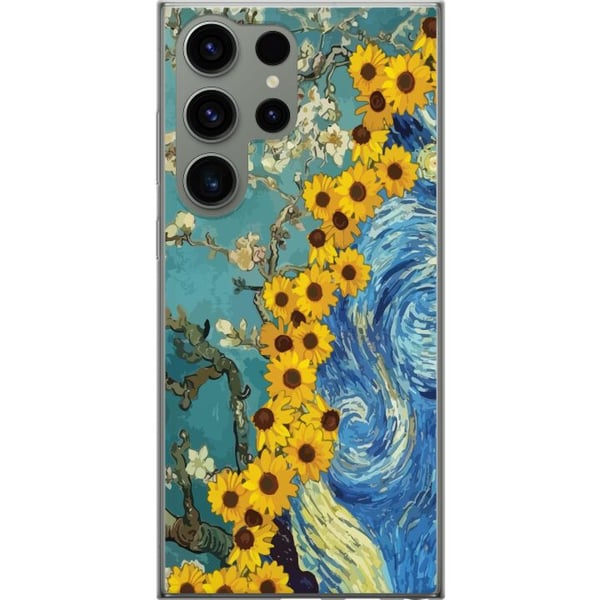 Kompatibel Mobilcover til Samsung Galaxy S23 Ultra Van Gogh plakat solsikke Stjernenat kunst blomster maleri kunstnerisk retro kunst impressionisme d