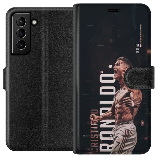 Kompatibelt Plånboksfodral till Samsung Galaxy S21+ 5G Cristiano Ronaldo Al-Nassr Portugal legendarisk forward med kraft snabbhet och ett av fotbolle Kompatibelt Plånboksfodral till Samsung Galaxy S21+ 5G Cristiano Ronaldo Al-Nassr Portugal legendarisk forward med kraft snabbhet och ett av fotbolle