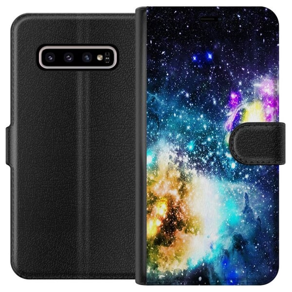 Yhteensopiva Lompakkokotelo Samsung Galaxy S10+ Galaksi