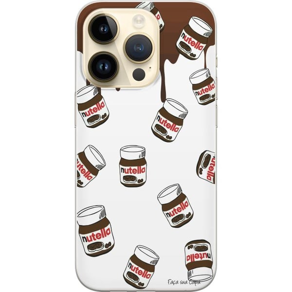 Kompatibelt Mobilskal till Apple iPhone 14 Pro Nutella Kawaii Dessert Cute Sweet