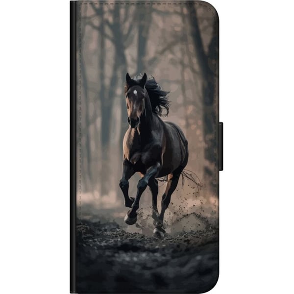 Kompatibel Tegnebogsetui til Motorola Moto G9 Play Løbende Hest