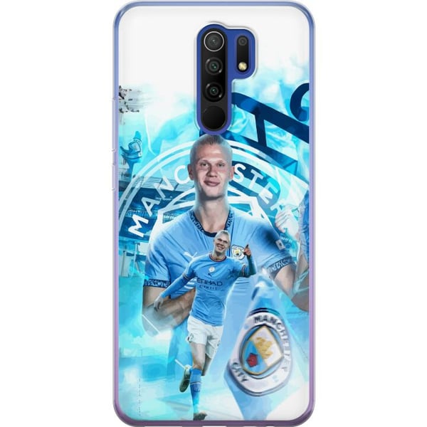 Kompatibel Mobilcover til Xiaomi Redmi 9 Erling Haaland Manchester City Norge ultrahurtig og stærk angriber med utrolig effektivitet og topniveau i P