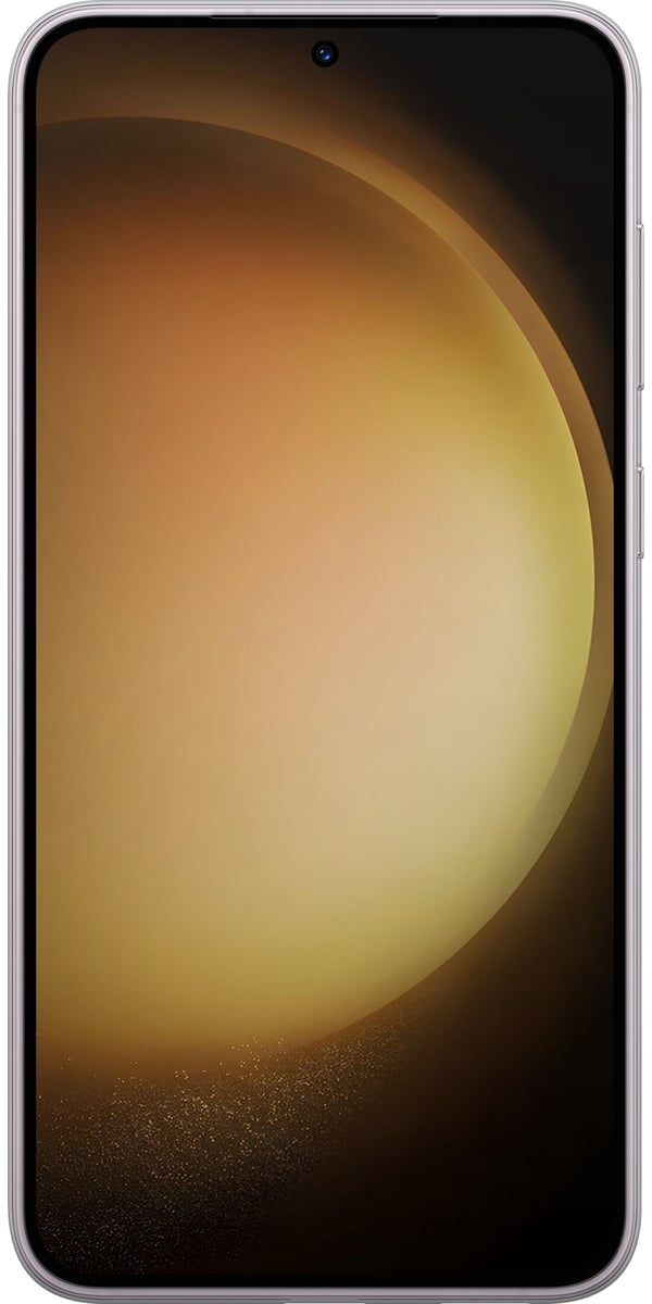 Kompatibelt Mobildeksel til Samsung Galaxy S23+ Skinnende iriserende blomst i rosa, lilla og gull mot myk bokeh og lysglitter