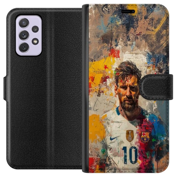 Kompatibel Tegnebogsetui til Samsung Galaxy A52s 5G Messi Art