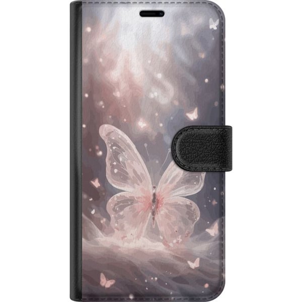 Kompatibelt Plånboksfodral till Samsung Galaxy A20e Fjäril