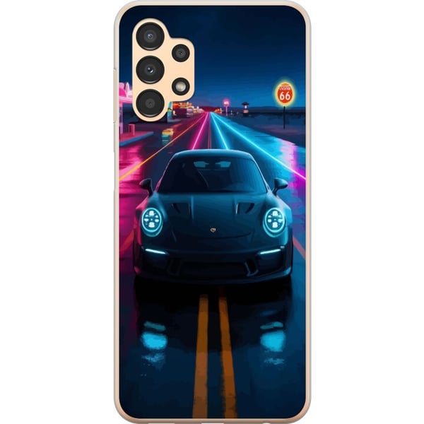 Kompatibelt Mobildeksel til Samsung Galaxy A13 Neon Sportsbil Racing Drift Rask