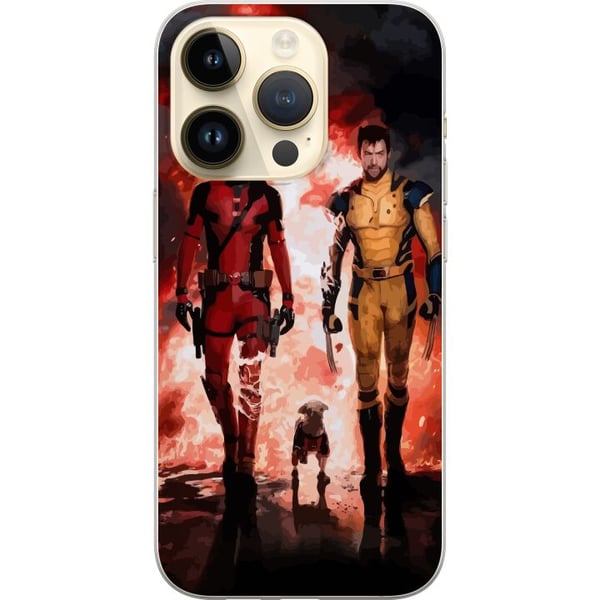 Kompatibelt Mobilskal till Apple iPhone 14 Pro Wolverine Deadpool Kompatibelt Mobilskal till Apple iPhone 14 Pro Wolverine Deadpool
