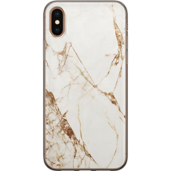 Kompatibel Mobilcover til Apple iPhone XS Hvid marmor