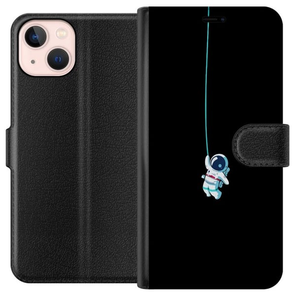 Kompatibelt Plånboksfodral till Apple iPhone 13 mini Rymdgubbe Kompatibelt Plånboksfodral till Apple iPhone 13 mini Rymdgubbe