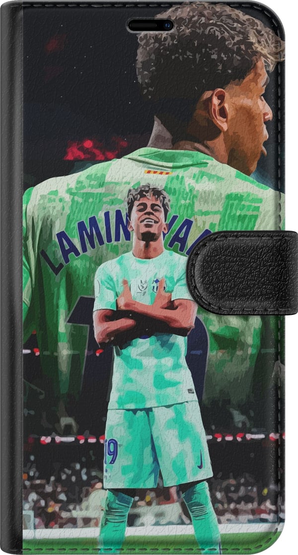 Kompatibel Tegnebogsetui til Samsung Galaxy A50 Barcelona Yamal kamptrøje fodbold junior