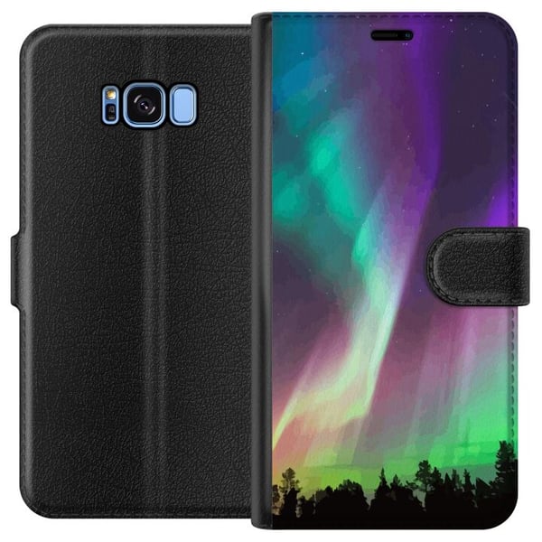 Kompatibelt Plånboksfodral till Samsung Galaxy S8 Norrsken