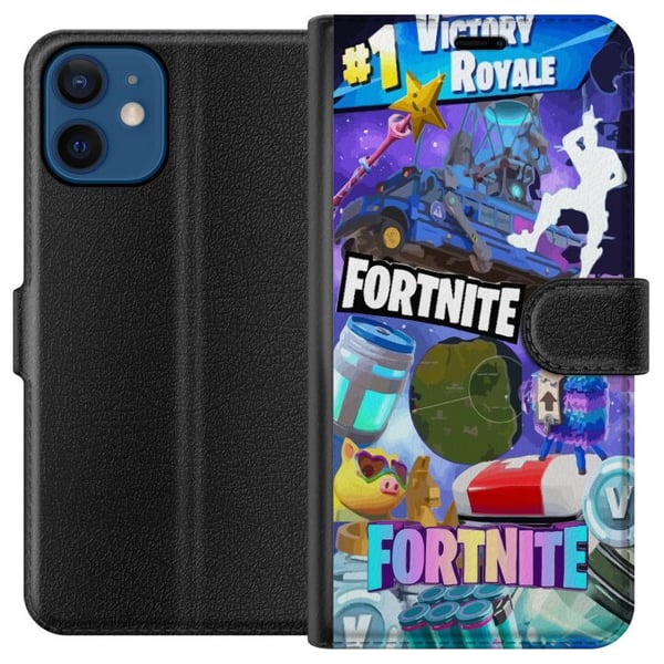 Kompatibel Tegnebogsetui til Apple iPhone 12 Fortnite