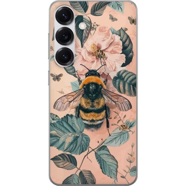 Kompatibelt Mobildeksel til Samsung Galaxy S25 Humle på blomst i pastelltoner, vakkert naturinspirert design som formidler ro, energi og harmoni Kompatibelt Mobildeksel til Samsung Galaxy S25 Humle på blomst i pastelltoner, vakkert naturinspirert design som formidler ro, energi og harmoni