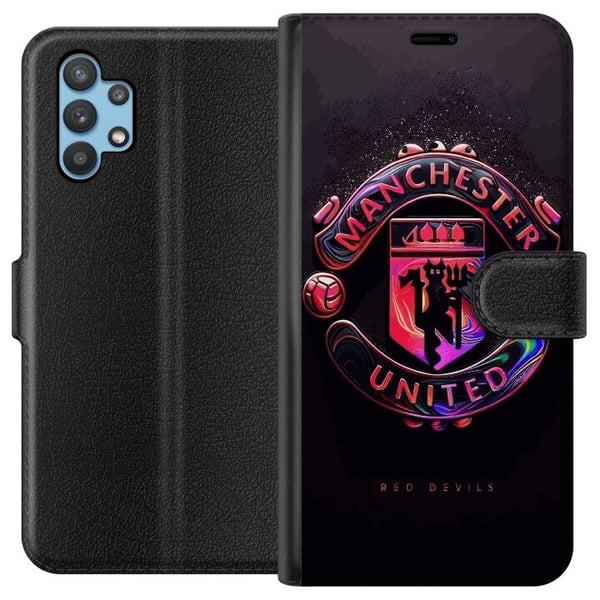 Kompatibel Tegnebogsetui til Samsung Galaxy A32 5G Manchester United