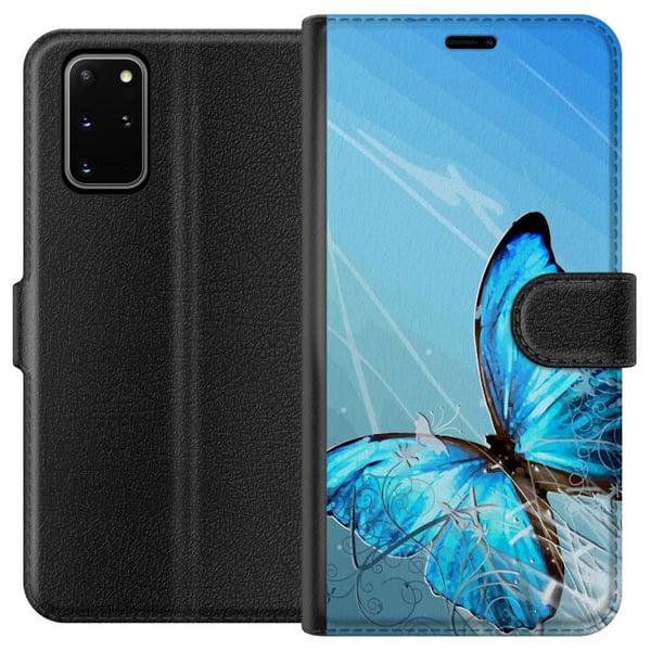 Kompatibelt Plånboksfodral till Samsung Galaxy S20+ Fjäril Kompatibelt Plånboksfodral till Samsung Galaxy S20+ Fjäril