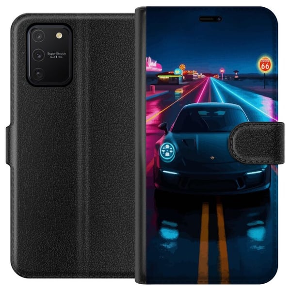 Kompatibelt Lommeboketui til Samsung Galaxy S10 Lite Neon Sportsbil Racing Drift Rask Kompatibelt Lommeboketui til Samsung Galaxy S10 Lite Neon Sportsbil Racing Drift Rask