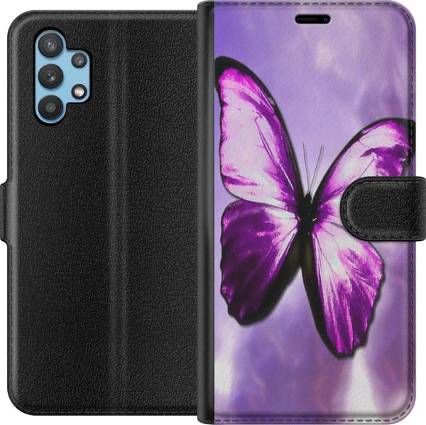 Yhteensopiva Lompakkokotelo Samsung Galaxy A32 5G Perhonen