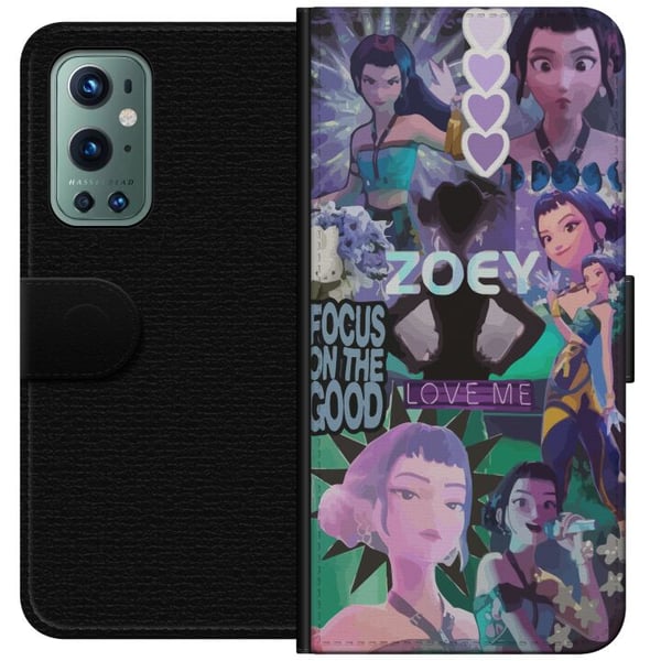 Kompatibel Tegnebogsetui til OnePlus 9 Pro Kpop Dæmonjægere Zoey Æstetik Lilla Elsk mig Mystisk Idolvibe