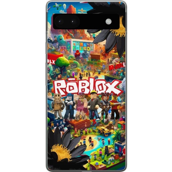 Yhteensopiva Puhelinkuori Google Pixel 6a Roblox-pelimaailma, jossa on suosittuja hahmoja, värikkäitä ympäristöjä ja seikkailuja – täydellinen lapsil
