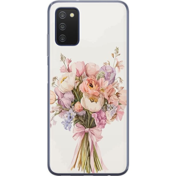 Kompatibelt Mobildeksel til Samsung Galaxy A03s Mobildeksel med fargerikt blomsterbukett i romantisk stil