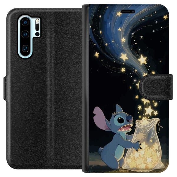 Yhteensopiva Lompakkokotelo Huawei P30 Pro Taianomainen Stitch Disney Söpö Hahmo