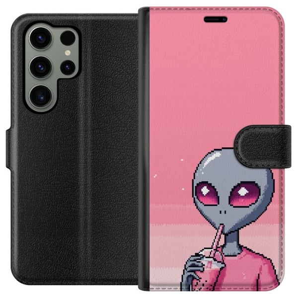 Kompatibel Tegnebogsetui til Samsung Galaxy S23 Ultra Alien Smoothie
