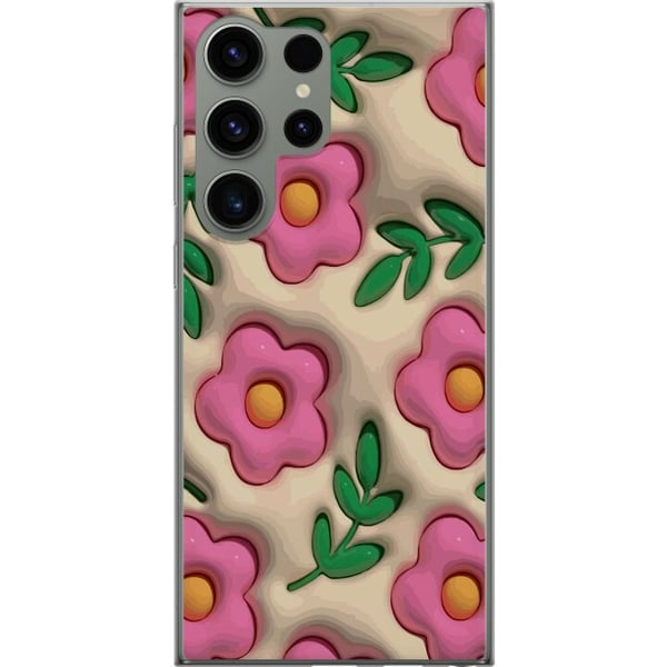 Kompatibel Mobilcover til Samsung Galaxy S23 Ultra Boblende Blomster