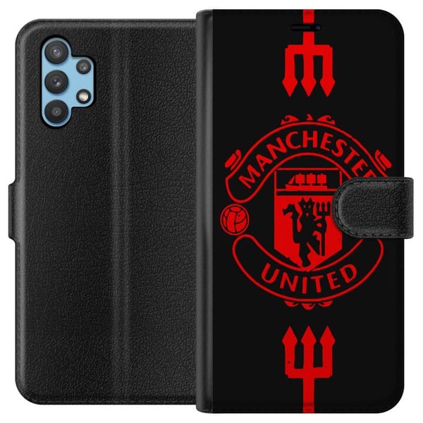 Kompatibel Tegnebogsetui til Samsung Galaxy A32 5G ManchesterUnited