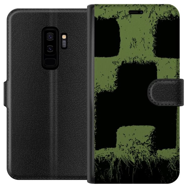Kompatibelt Plånboksfodral till Samsung Galaxy S9+ A Minecraft Movie Kompatibelt Plånboksfodral till Samsung Galaxy S9+ A Minecraft Movie
