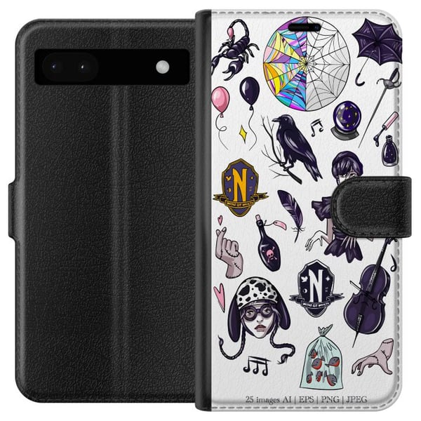 Yhteensopiva Lompakkokotelo Google Pixel 6a Keskiviikko tarroja