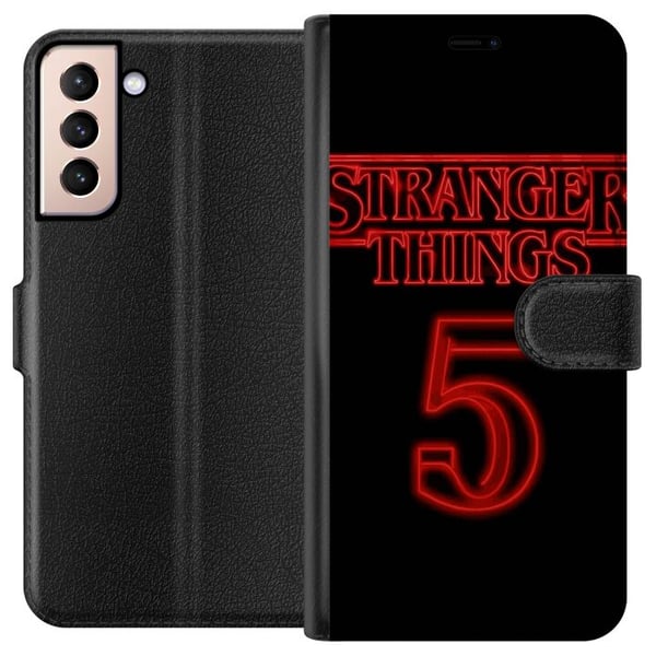Yhteensopiva Lompakkokotelo Samsung Galaxy S21 Vieraita asioita 5 Yhteensopiva Lompakkokotelo Samsung Galaxy S21 Vieraita asioita 5