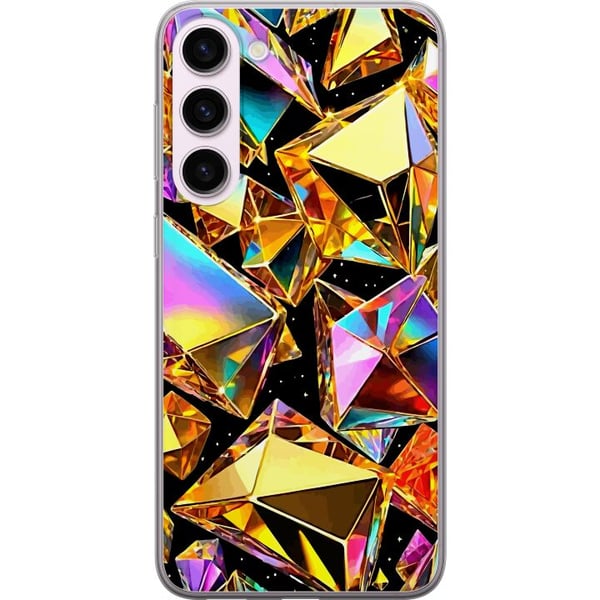 Kompatibel Mobilcover til Samsung Galaxy S23+ 3D Guld Kompatibel Mobilcover til Samsung Galaxy S23+ 3D Guld