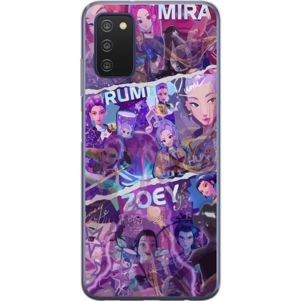 Kompatibelt Mobildeksel til Samsung Galaxy A03s Valorant jenter plakat Mira Rumi Zoey Riot Games anime gaming agenter neonstil karakter fanart kunst