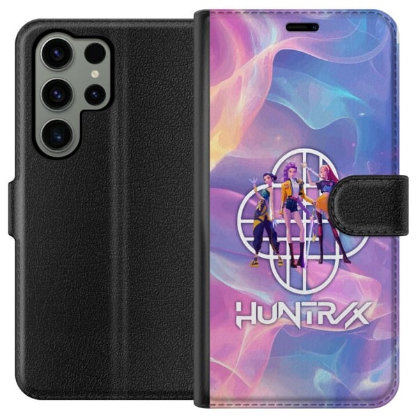 Kompatibelt Lommeboketui til Samsung Galaxy S23 Ultra KPop Demon Hunters 2 HuntrX pastellmotiv med myke farger og futuristisk stil