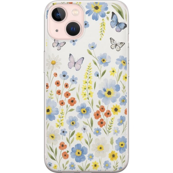 Kompatibelt Mobildeksel til Apple iPhone 13 Sommerblomster Kompatibelt Mobildeksel til Apple iPhone 13 Sommerblomster