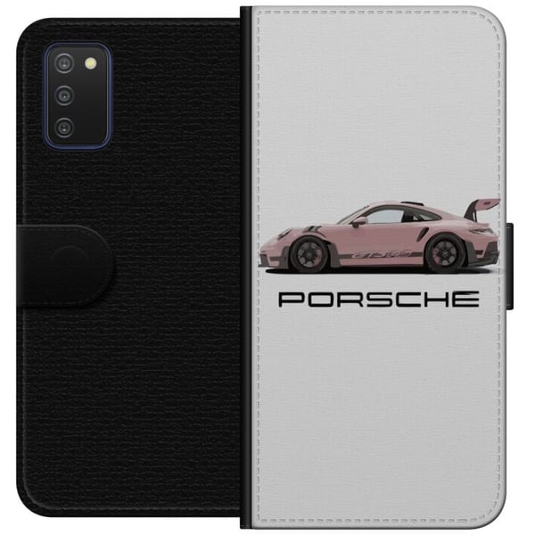 Kompatibelt Lommeboketui til Samsung Galaxy A03s Porsche 911 Pink