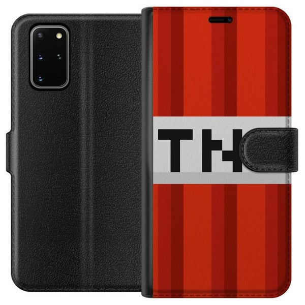 Kompatibelt Plånboksfodral till Samsung Galaxy S20+ Minecraft TNT Kompatibelt Plånboksfodral till Samsung Galaxy S20+ Minecraft TNT