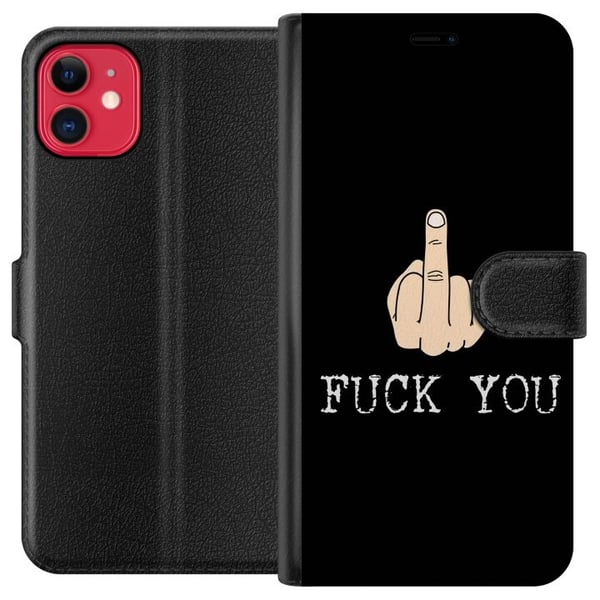 Kompatibelt Plånboksfodral till Apple iPhone 11 Fuck You Kompatibelt Plånboksfodral till Apple iPhone 11 Fuck You