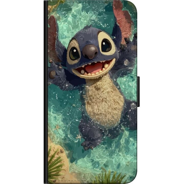 Kompatibel Tegnebogsetui til Motorola Moto G9 Play Glad blåt fantasivæsen, der leger i krystalklart vand, tropisk stemning