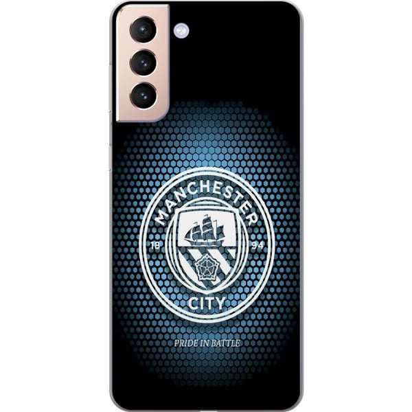 Kompatibelt Mobildeksel til Samsung Galaxy S21 Manchester City fotball Erling Haaland blå klubdesign illustrasjon Kompatibelt Mobildeksel til Samsung Galaxy S21 Manchester City fotball Erling Haaland blå klubdesign illustrasjon