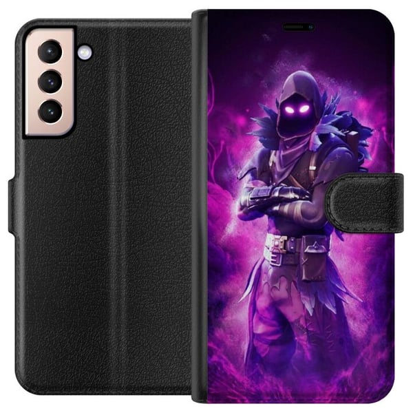 Kompatibelt Lommeboketui til Samsung Galaxy S21 Fortnite Ravnen Kompatibelt Lommeboketui til Samsung Galaxy S21 Fortnite Ravnen