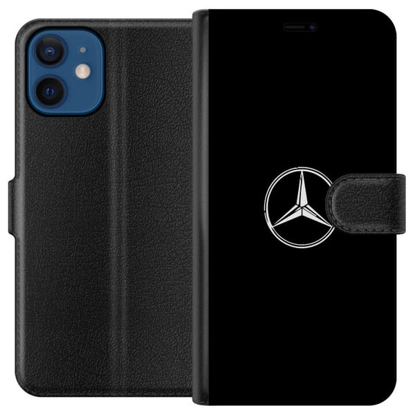 Kompatibel Tegnebogsetui til Apple iPhone 12 Mercedes-Benz