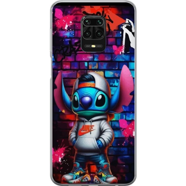 Kompatibel Mobilcover til Xiaomi Redmi Note 9S Gadekunst Alien i hættetrøje Neon graffitistil