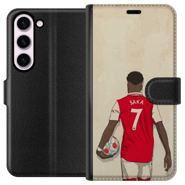 Kompatibel Tegnebogsetui til Samsung Galaxy S23 Saka Fotboll Arsenal FC Motiv Spelare Premier League Kompatibel Tegnebogsetui til Samsung Galaxy S23 Saka Fotboll Arsenal FC Motiv Spelare Premier League