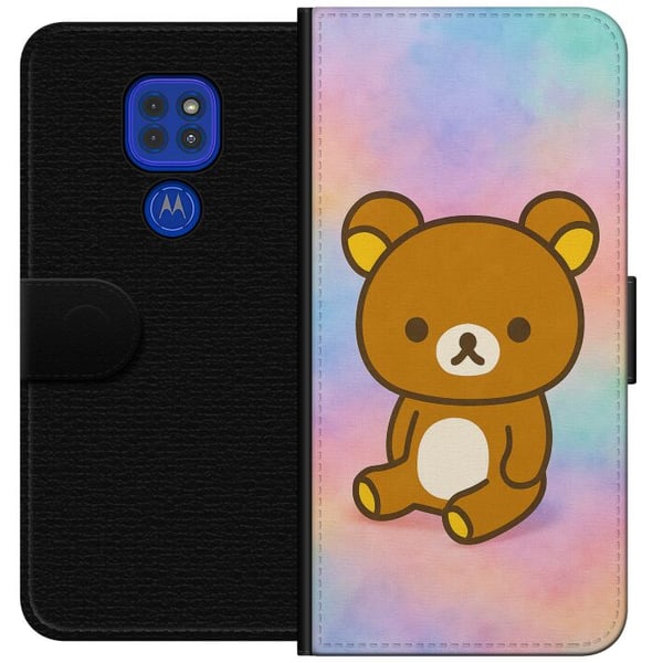 Kompatibel Tegnebogsetui til Motorola Moto G9 Play Kawaii Sanrio Rilakkuma