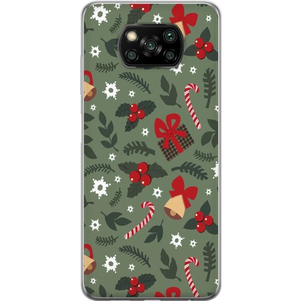 Kompatibel Mobilcover til Xiaomi Poco X3 NFC Glædelig Jul mønster
