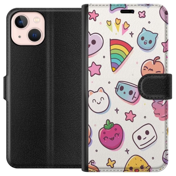 Kompatibelt Plånboksfodral till Apple iPhone 13 mini Sötnosar Kompatibelt Plånboksfodral till Apple iPhone 13 mini Sötnosar